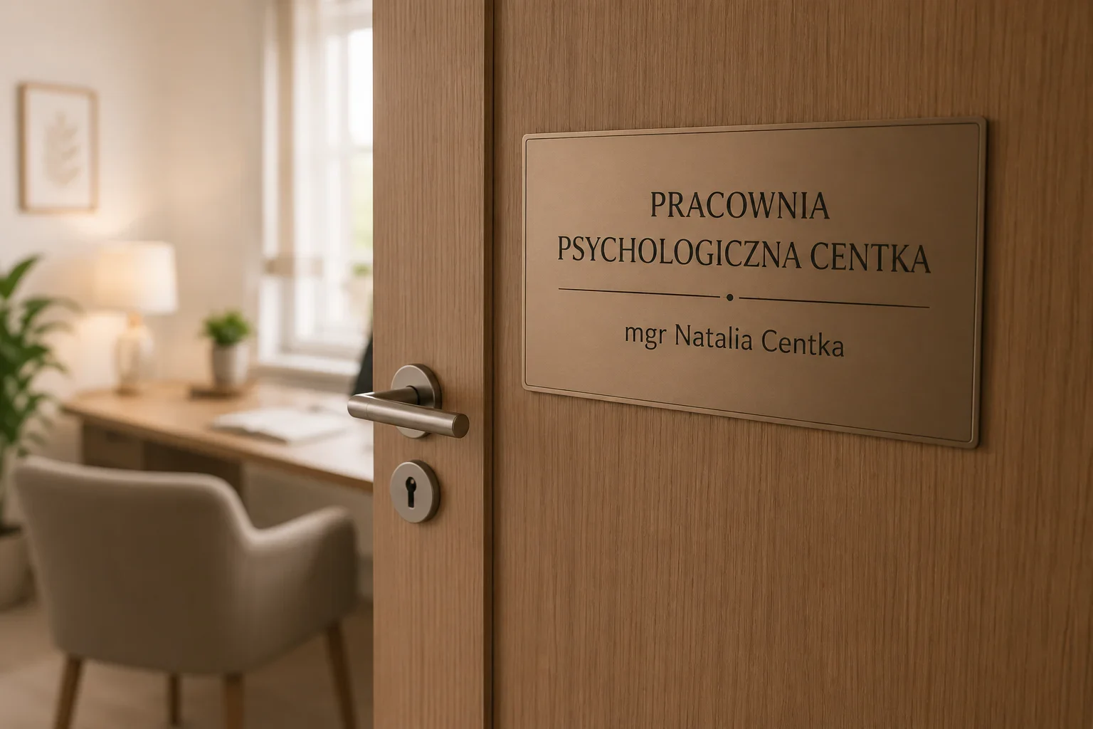Wejście do Pracowni Psychologicznej Centka